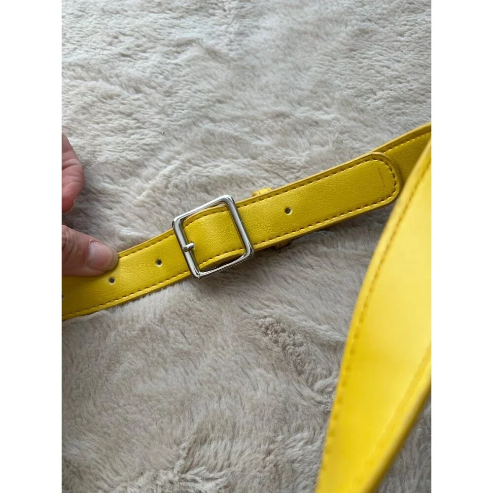 Disney Pixar Wall-E Loungefly Belt Bag Yellow Faux Leather Adjustable Strap